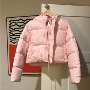 Fabletics Essential Cropped Hooded Puffer size S